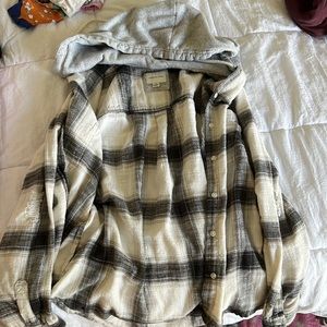 American eagle flannel with hood